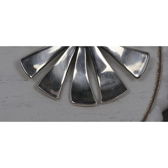 Retired James Avery 925 Large Sunburst Pendant With Turquoise 17.07G / 1.9in - Picture 3 of 5